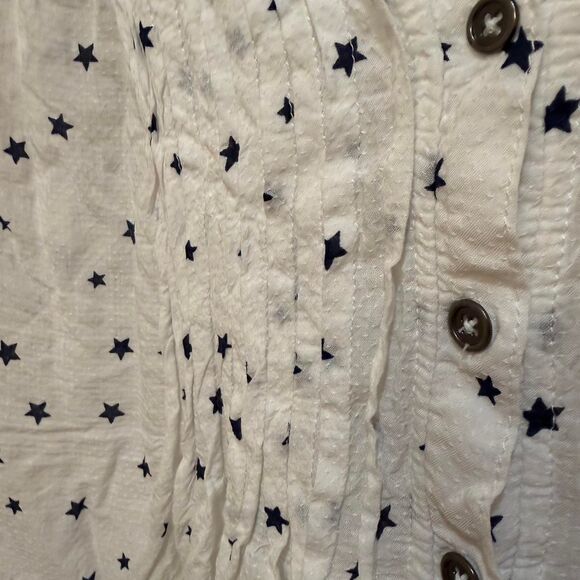 Torrid Women's White & Blue Star Casual Soft Tank Top - Picture 3 of 4